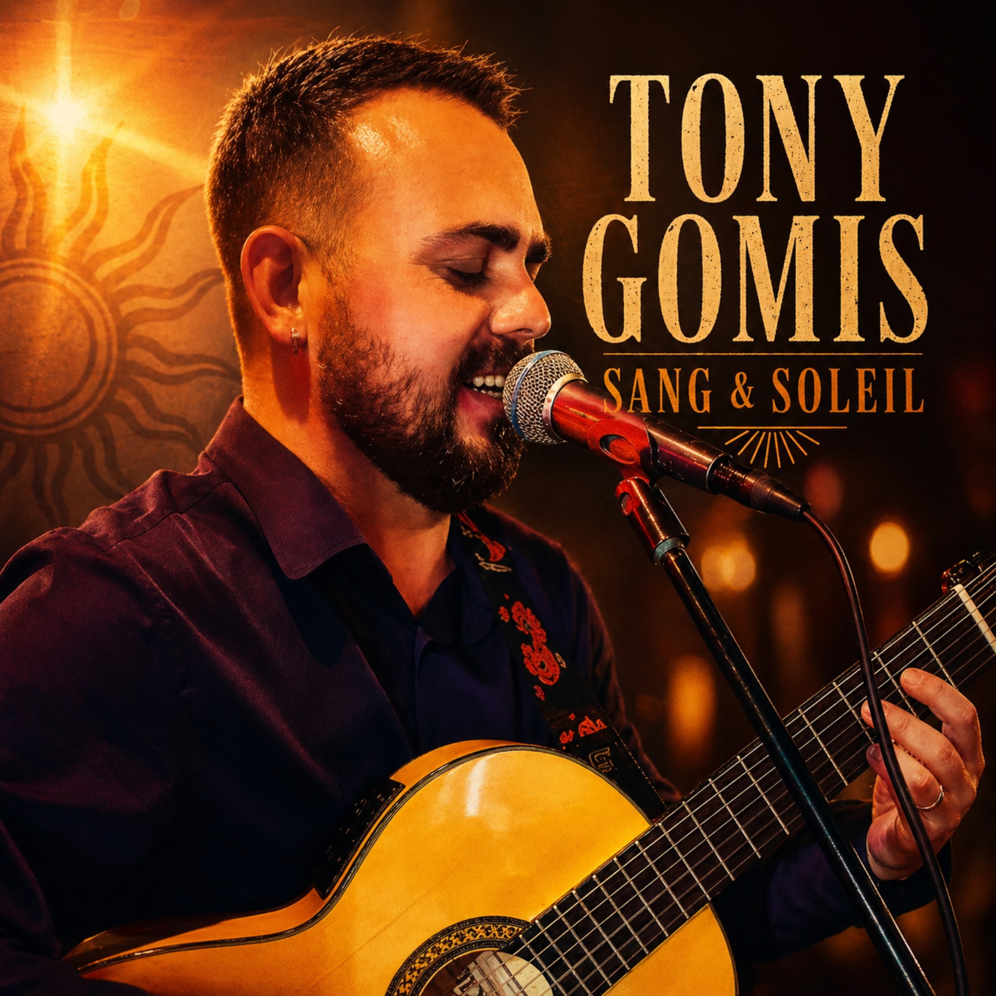Jaquette de l’album Sang & Soleil de Tony Gomis